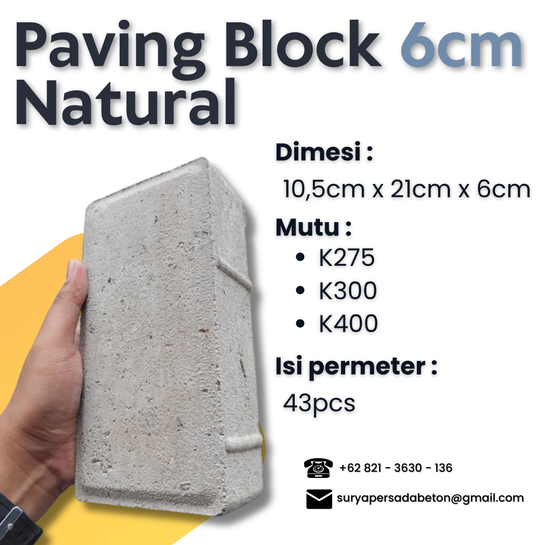 PAVING TEBAL 6CM NATURAL