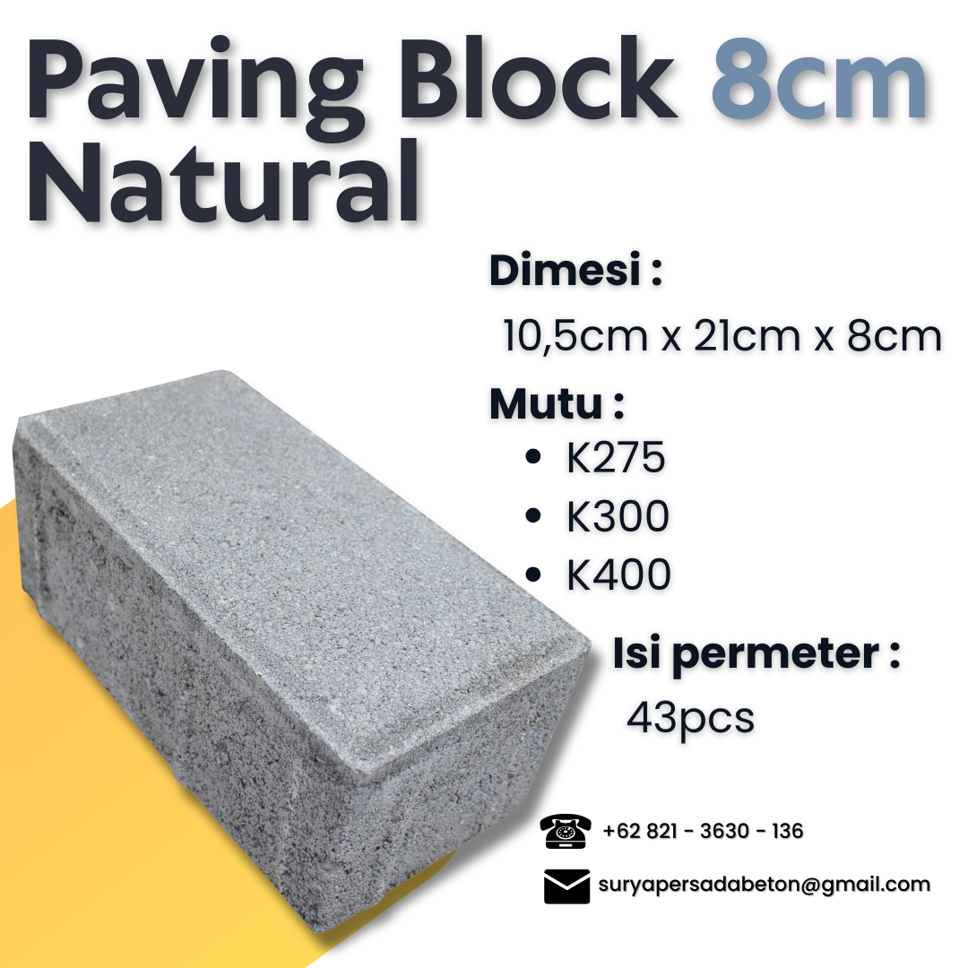 PAVING TEBAL 8CM NATURAL